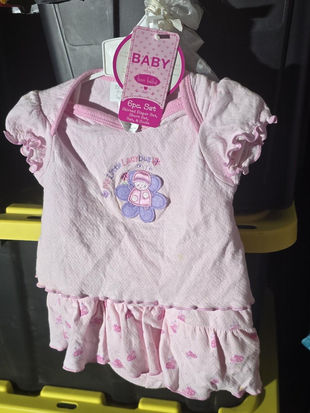 Baby Pink Short Sleeve Ruffle Dress - Baby bon bébé